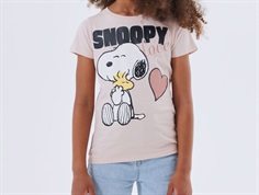 Name It t-shirt sepia rose with Snoopy